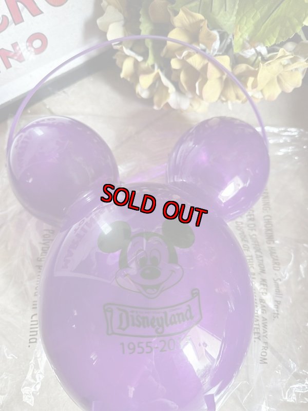 画像7: Disneyland 60th anniversary purple Mickey balloon popcorn bucket / ディズニーランド　60周年記念　パープル　ミッキーバルーン　ポップコーン　バケット　バケツ　 (7)