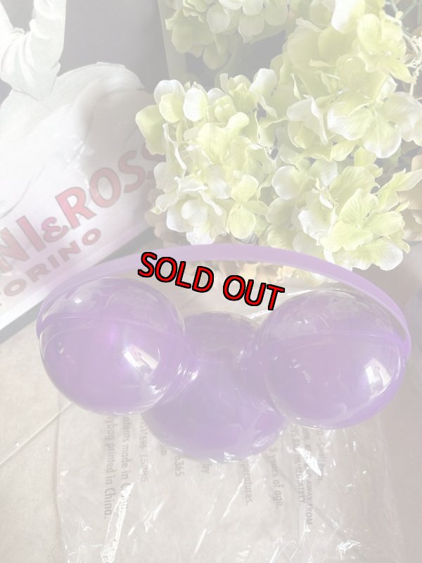 画像2: Disneyland 60th anniversary purple Mickey balloon popcorn bucket / ディズニーランド　60周年記念　パープル　ミッキーバルーン　ポップコーン　バケット　バケツ　 (2)