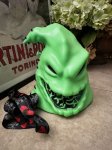 画像1: Disneyland OOGIE BOOGIE Face Green popcorn bucket / ディズニーランド　ナイトメアビフォアクリスマス　フェイス　ウギーブギー　グリーン　ポップコーン　バケット　バケツ　 (1)