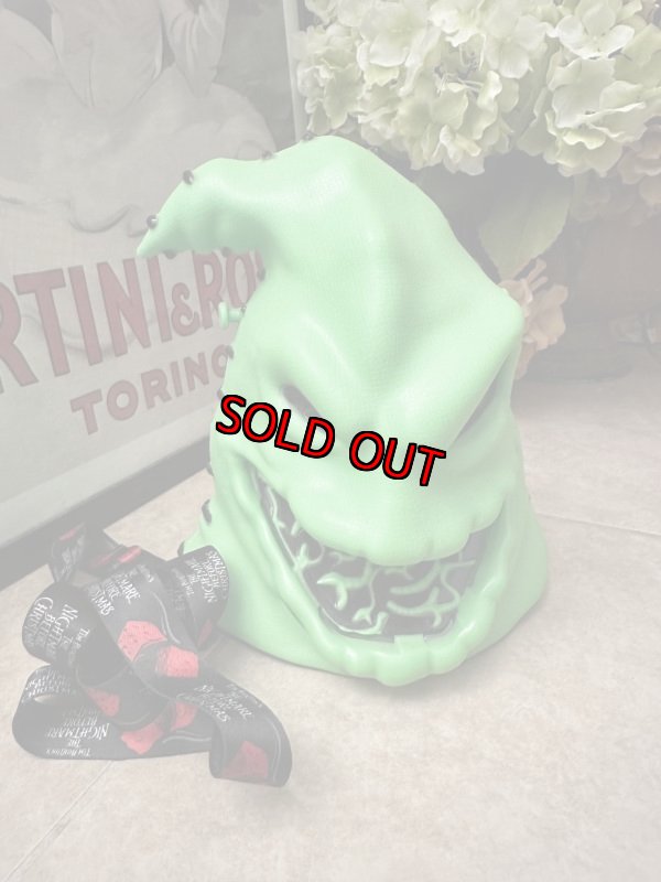 画像1: Disneyland OOGIE BOOGIE Face Green popcorn bucket / ディズニーランド　ナイトメアビフォアクリスマス　フェイス　ウギーブギー　グリーン　ポップコーン　バケット　バケツ　 (1)