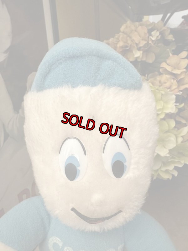 画像2: Casper Knickerbocker blue shirt & hat Plush Doll   / キャスパー　ニッカーボッカー　薄いブルー帽子と洋服　ぬいぐるみ　人形 (2)