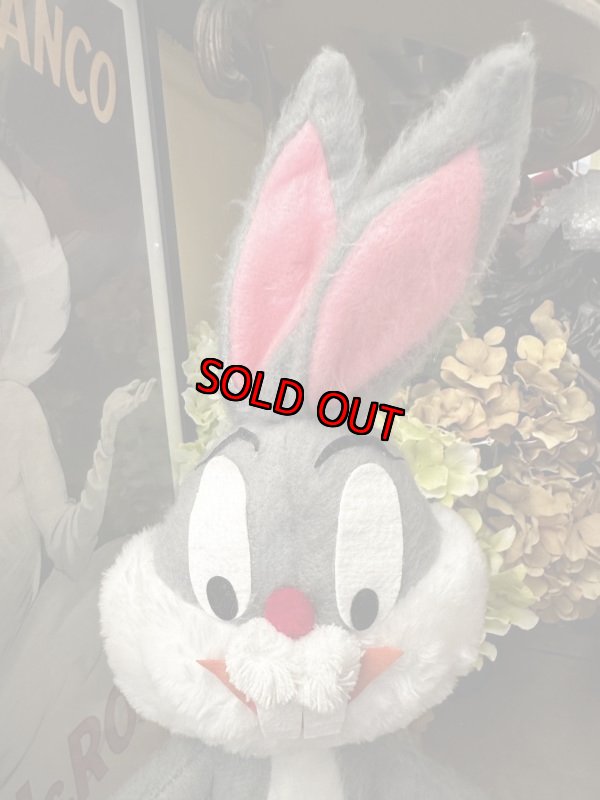 画像2: Looney Tunes Bugs Bunny Plush Doll Mighty Star / ルーニーチューンズ バックスバニー ぬいぐるみ マイティスター 1971年 (2)