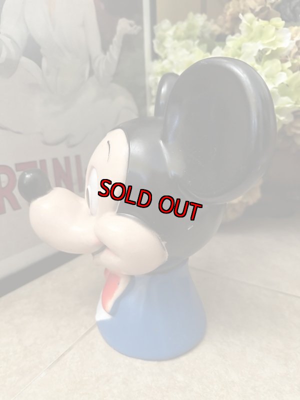 画像6: Disney Mickey Mouse plastic Face coin bank 1971 / ディズニーのミッキーマウス　プラスチック製　フェイス貯金箱 (6)
