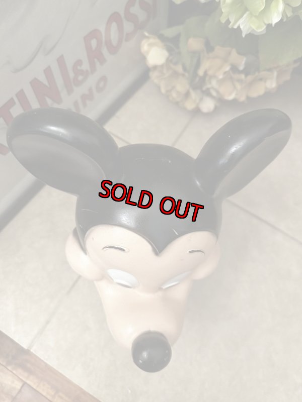 画像5: Disney Mickey Mouse plastic Face coin bank 1971 / ディズニーのミッキーマウス　プラスチック製　フェイス貯金箱 (5)