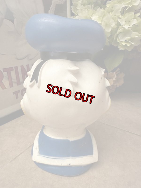 画像6: Disney Donald Duck plastic Face coin bank 1971 / ディズニーのドナルドダック、プラスチック製　フェイス貯金箱 (6)