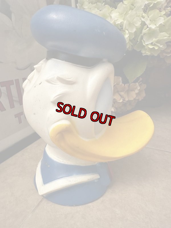画像7: Disney Donald Duck plastic Face coin bank 1971 / ディズニーのドナルドダック、プラスチック製　フェイス貯金箱 (7)