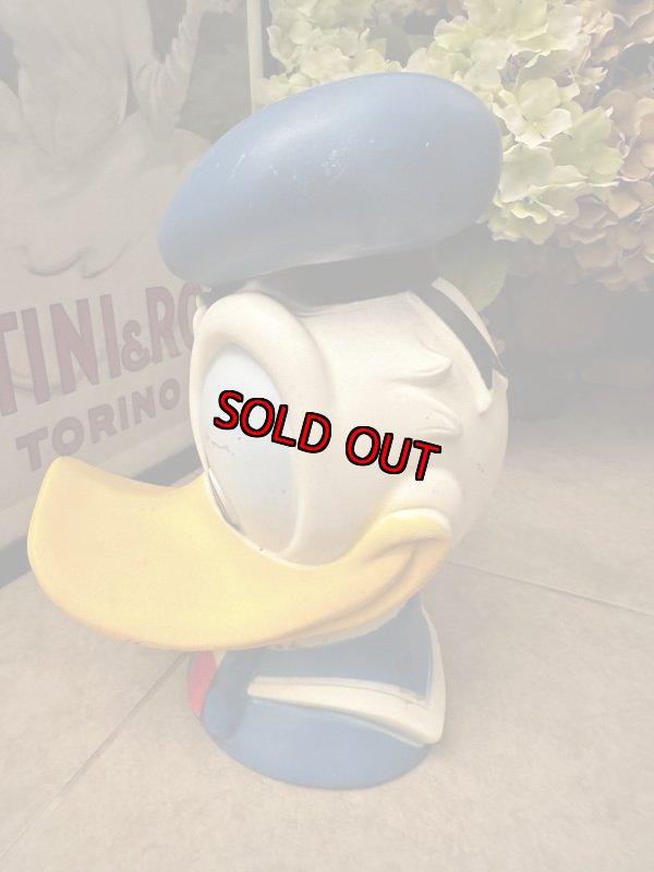 画像5: Disney Donald Duck plastic Face coin bank 1971 / ディズニーのドナルドダック、プラスチック製　フェイス貯金箱 (5)