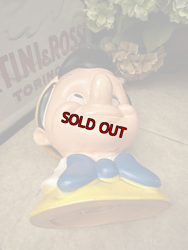 画像12: Disney Pinocchio plastic Face coin bank 1971 / ディズニーのピノキオ、プラスチック製　フェイス貯金箱 (12)