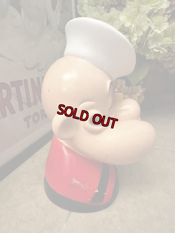 画像7: Popeye plastic Face coin bank 1972 /   ポパイ　プラスチック製　フェイス貯金箱 (7)