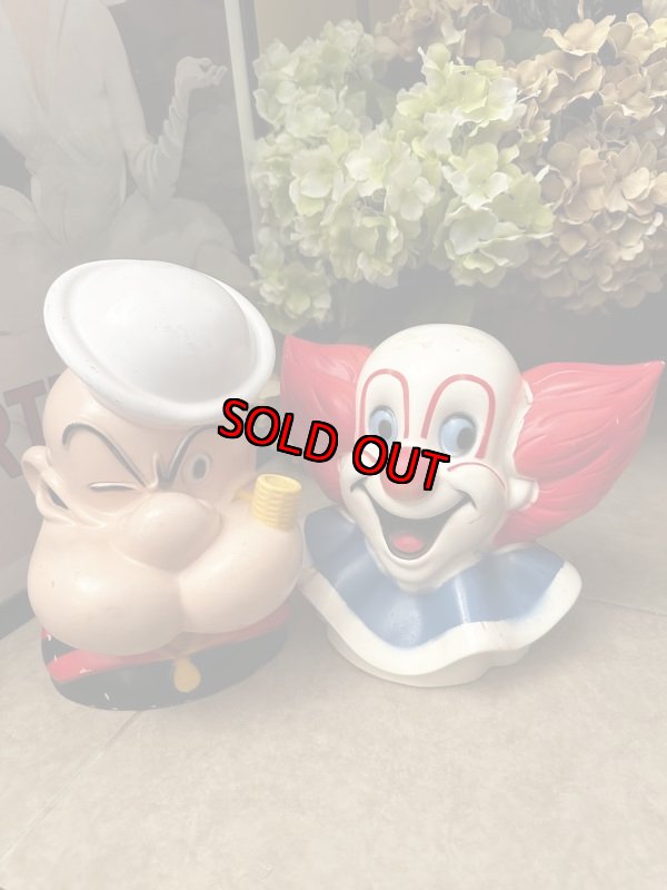 画像11: Popeye plastic Face coin bank 1972 /   ポパイ　プラスチック製　フェイス貯金箱 (11)