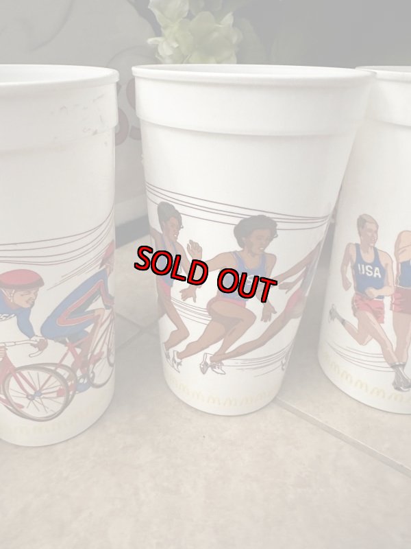画像4: McDonald’s  Olympic 1988 plastic cups set of 4 / マクドナルド  1988年　オリンピック　プラスチック製　カップ　4個セット (4)