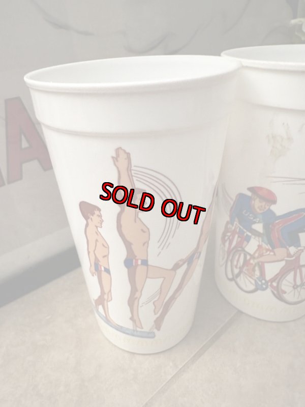 画像2: McDonald’s  Olympic 1988 plastic cups set of 4 / マクドナルド  1988年　オリンピック　プラスチック製　カップ　4個セット (2)