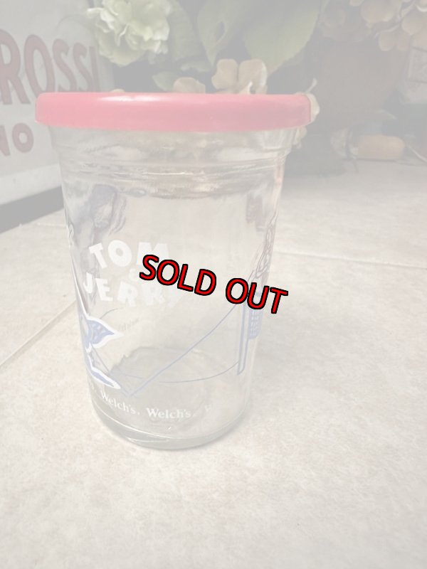 画像2: Tom&Jerry Welch’s Tennis Glass with lid 1991 / ウェルチ トムとジェリー テニス 蓋付きグラス (2)