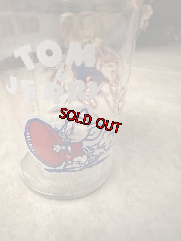 画像8: Tom&Jerry Welch’s football Glass with lid 1991 / ウェルチ トムとジェリー フットボール 蓋付きグラス (8)