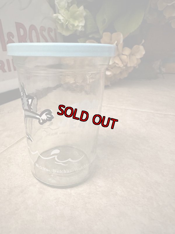 画像2: Tom&Jerry Welch’s Tom Surfing Glass with lid 1990 / ウェルチ トムとジェリー トム サーフィン 蓋付きグラス (2)