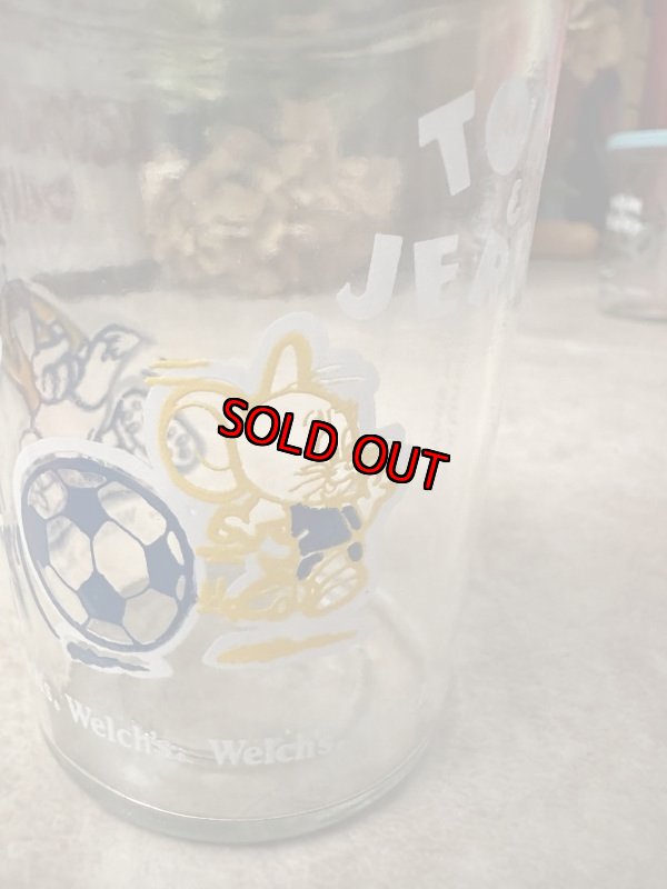 画像8: Tom&Jerry Welch’s Soccer Glass with lid 1991 / ウェルチ　トムとジェリー　サッカー　蓋付きグラス (8)