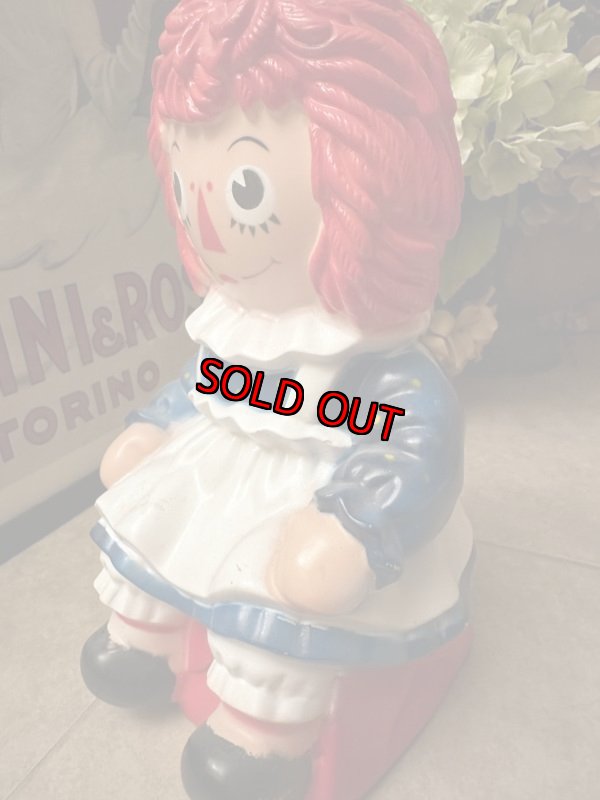 画像12: Raggedy Ann & Andy Ann plastic Coin Bank 1972  / ラガディアン&アンディ　プラスチック製　貯金箱 (12)