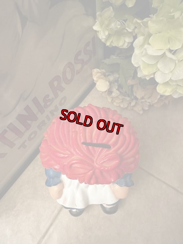 画像4: Raggedy Ann & Andy Ann plastic Coin Bank 1972  / ラガディアン&アンディ　プラスチック製　貯金箱 (4)