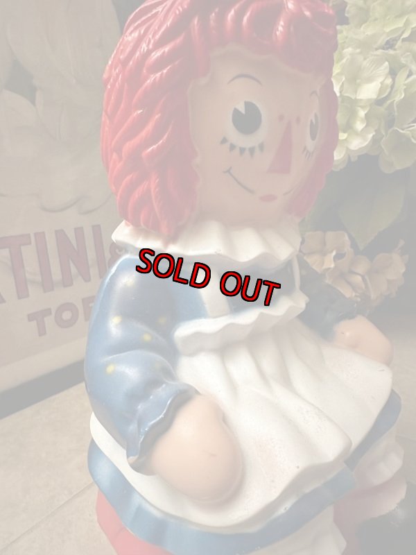 画像10: Raggedy Ann & Andy Ann plastic Coin Bank 1972  / ラガディアン&アンディ　プラスチック製　貯金箱 (10)