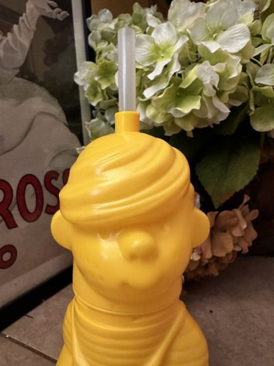 画像1: Dairy Queen Dennis The Menace Yellow Dennis Drink Cup   / ディリークィーン　カナダ　デニス　ザ　メナス　ドリンクボトル　イエロー、　デニス