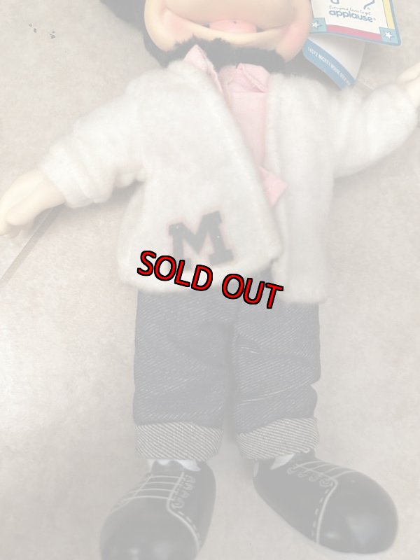 画像11: Mickey Mouse Applause white cloth face rubber Doll with tag / ディズニー フェイス ラバー ミッキーマウス ドール  (11)