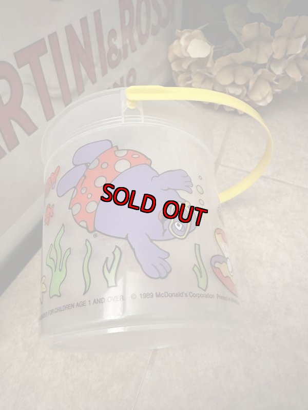 画像7: McDonald’s  Beach Toy plastic Bucket 1989 (B)/ マクドナルド  ビーチトイ　透明バケツ　プラスチック製　ハッピーミール (7)