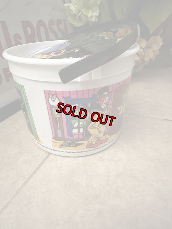 画像3: McDonald’s  Halloween white plastic Bucket with bat handle 2001 / マクドナルド  ハロウィン　白バケツ　プラスチック製　 (3)