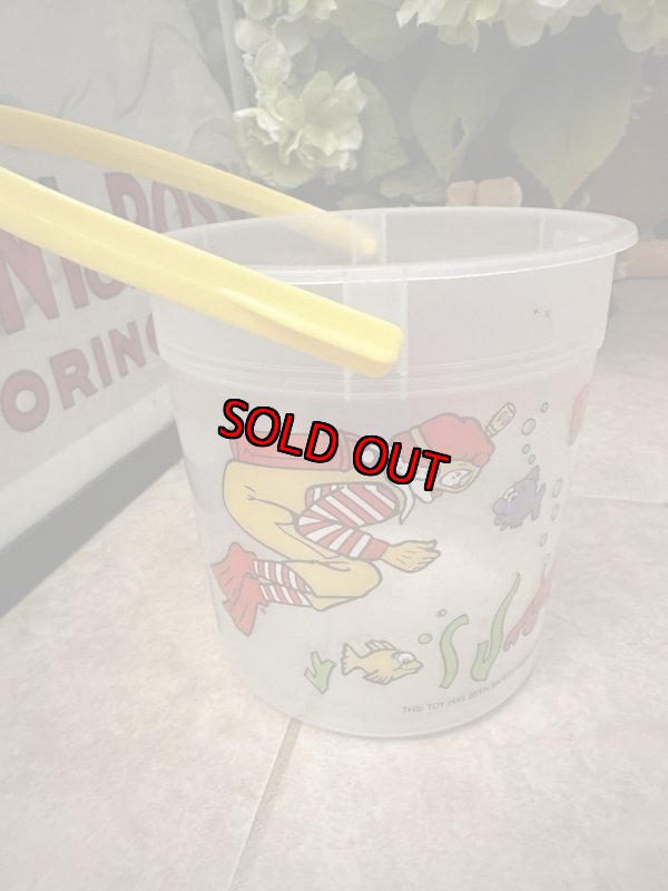 画像5: McDonald’s  Beach Toy plastic Bucket 1989 (A) / マクドナルド  ビーチトイ　透明バケツ　プラスチック製　ハッピーミール (5)