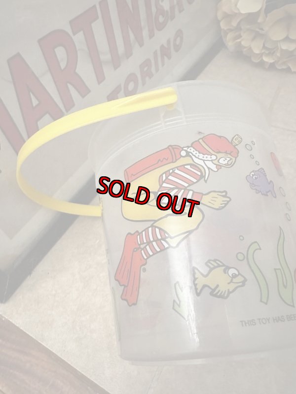 画像8: McDonald’s  Beach Toy plastic Bucket 1989 (B)/ マクドナルド  ビーチトイ　透明バケツ　プラスチック製　ハッピーミール (8)