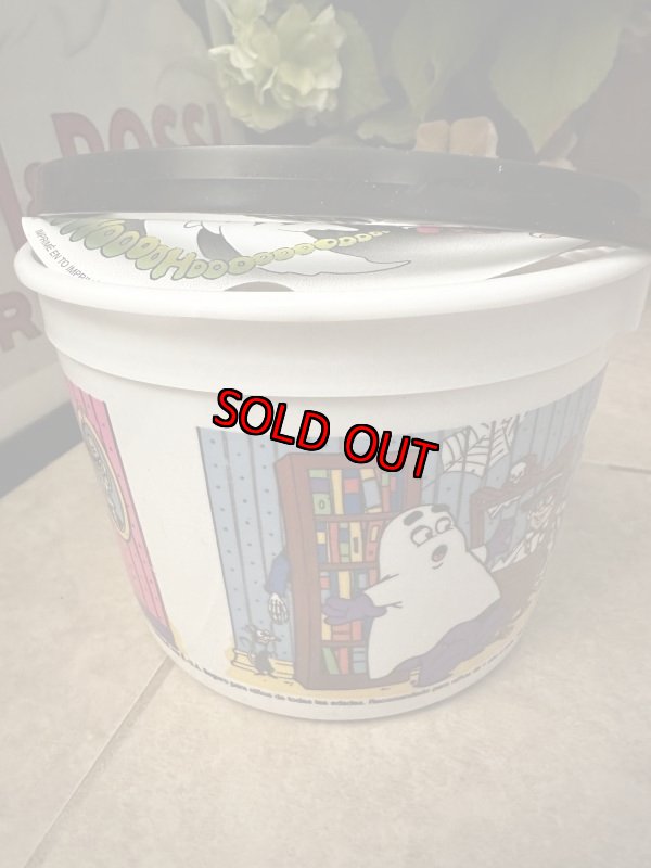 画像5: McDonald’s  Halloween white plastic Bucket with bat handle 2001 / マクドナルド  ハロウィン　白バケツ　プラスチック製　 (5)