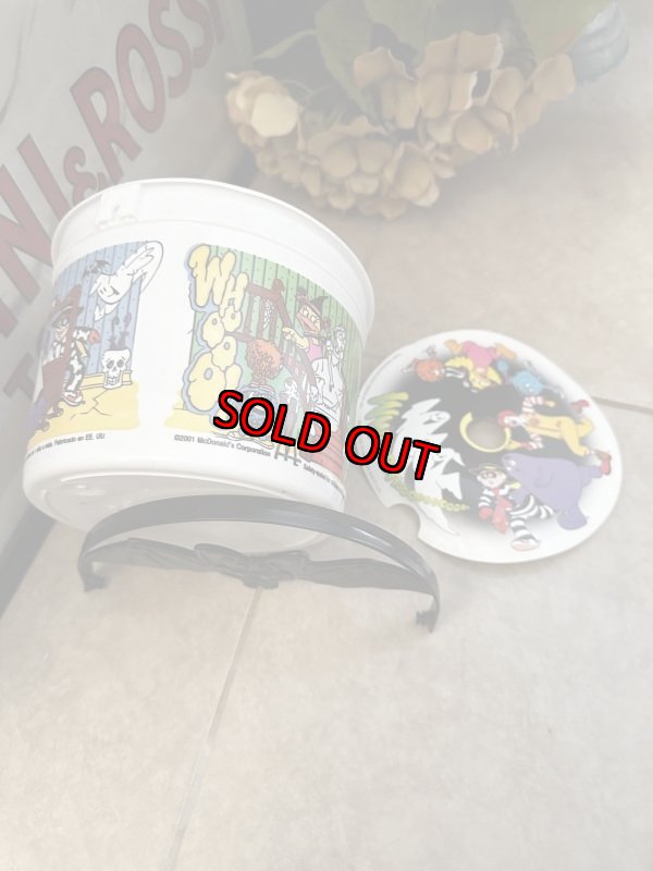 画像14: McDonald’s  Halloween white plastic Bucket with bat handle 2001 / マクドナルド  ハロウィン　白バケツ　プラスチック製　 (14)