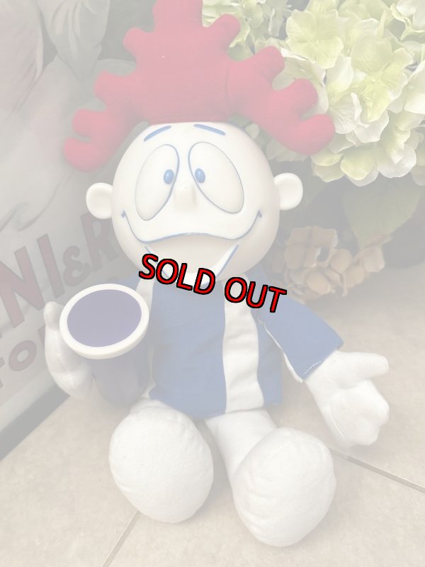 画像1: Hawaiian Punch rubber face Plush Doll  / ハワイアン　パンチ　白x青　ラバーフェイス　ぬいぐるみ　ドール　 (1)