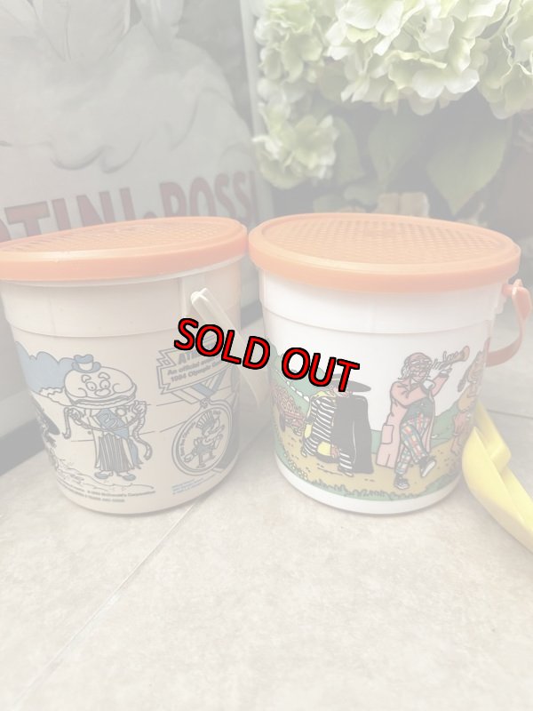 画像10: McDonald’s happy pail Olympic plastic White Bucket 1984  / マクドナルド  オリンピック　バケツ　プラスチック製　ハッピーミール (10)