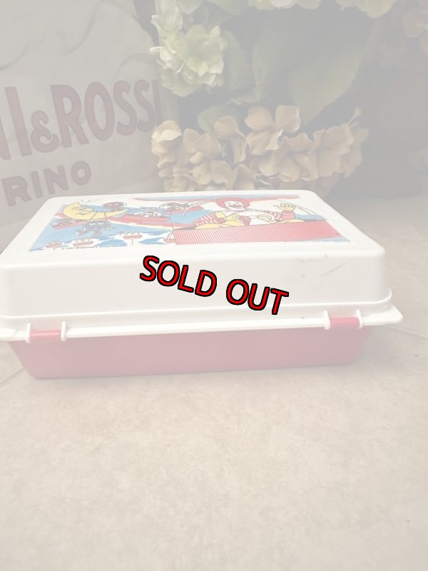画像8: McDonald’s Happy Meal Red & white Lunch box 1987 / マクドナルド、ハッピーミールトイ  赤と白　ランチボックス (8)