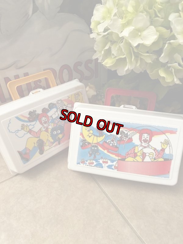 画像10: McDonald’s Happy Meal Red & white Lunch box 1987 / マクドナルド、ハッピーミールトイ  赤と白　ランチボックス (10)