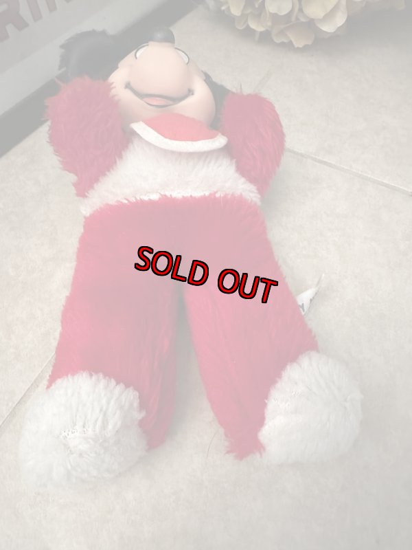 画像12: Disney Mickey Mouse Rubber Face Red plush  Doll / ミニーマウスのラバーフェイス、レッドぬいぐるみ　スタイ付き (12)