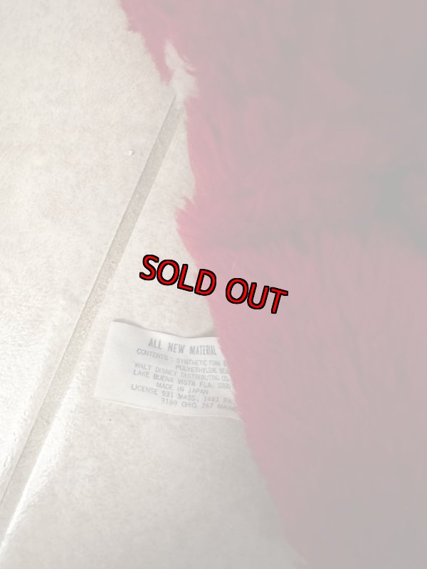 画像9: Disney Mickey Mouse Rubber Face Red plush  Doll / ミニーマウスのラバーフェイス、レッドぬいぐるみ　スタイ付き (9)