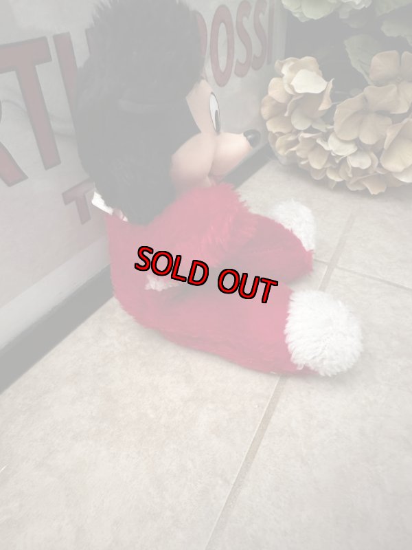 画像8: Disney Mickey Mouse Rubber Face Red plush  Doll / ミニーマウスのラバーフェイス、レッドぬいぐるみ　スタイ付き (8)