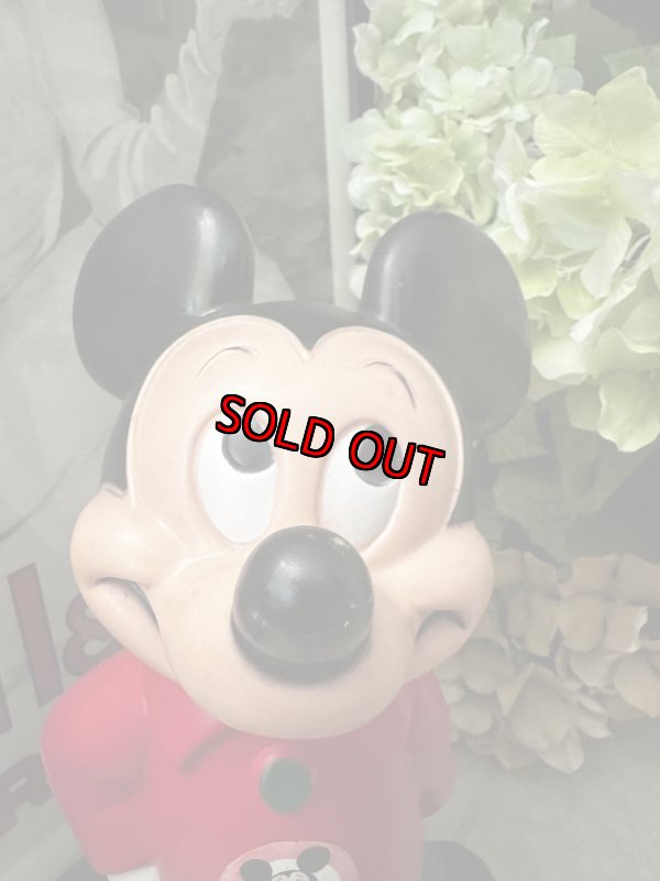 画像2: Disney Mickey Mouse  Vinyl doll coin bank (B) / ディズニーのミッキーマウス プラスチック製 貯金箱 (2)