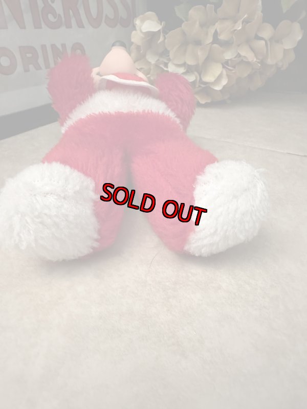 画像11: Disney Mickey Mouse Rubber Face Red plush  Doll / ミニーマウスのラバーフェイス、レッドぬいぐるみ　スタイ付き (11)
