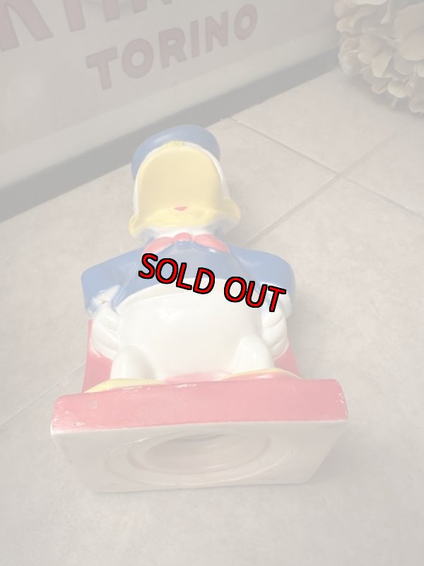 画像9: Disney Donald Duck Play Pal Vinyl doll coin bank / ディズニーのドナルドダック、プラスチック製　貯金箱 (9)