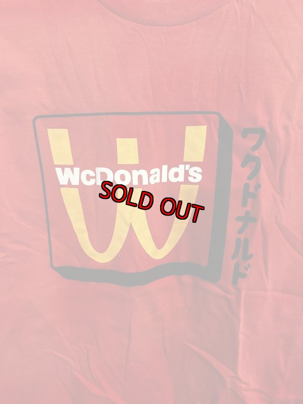 画像2: WcDonalds McDonald’s Crew Red T Shirt (S) / ワクドナルド　マクドナルド　従業員用　レッドクルー　Tシャツ (2)