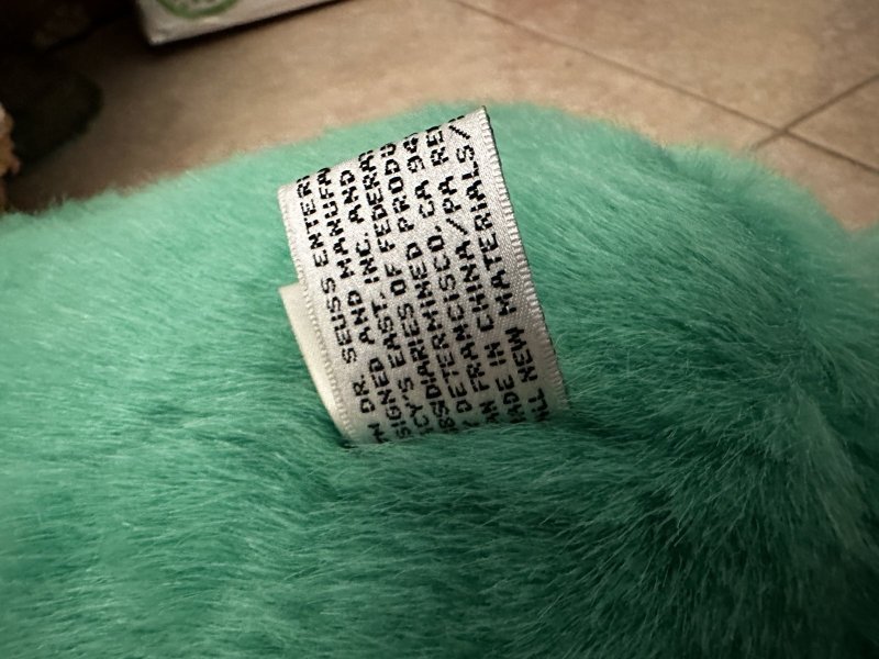 画像12: Grinch Dr Seuss  Macy’s Stuffed Plush Doll with Tag&Book 1997 / ドクター・スース　グリンチ 大きめ　タグ&ブック付きぬいぐるみ　 (12)