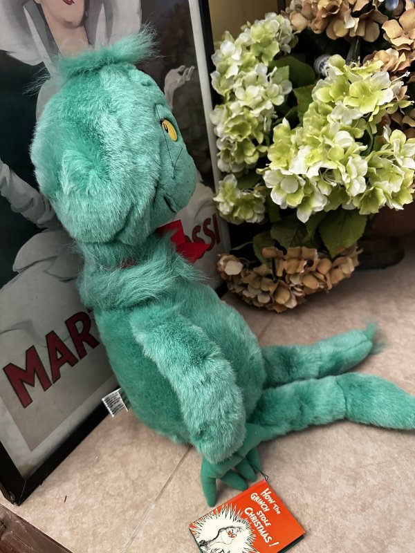 画像7: Grinch Dr Seuss  Macy’s Stuffed Plush Doll with Tag&Book 1997 / ドクター・スース　グリンチ 大きめ　タグ&ブック付きぬいぐるみ　 (7)