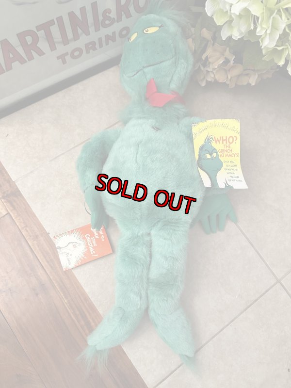 画像8: Grinch Dr Seuss  Macy’s Stuffed Plush Doll with Tag&Book 1997 / ドクター・スース　グリンチ 大きめ　タグ&ブック付きぬいぐるみ　 (8)