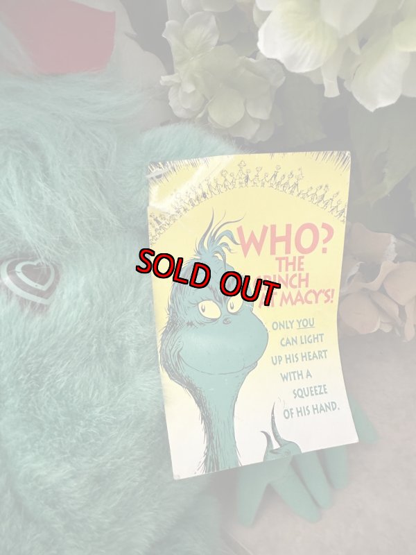 画像15: Grinch Dr Seuss  Macy’s Stuffed Plush Doll with Tag&Book 1997 / ドクター・スース　グリンチ 大きめ　タグ&ブック付きぬいぐるみ　 (15)