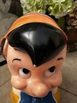 画像2: Disney Pinocchio plastic Face coin bank 1971 / ディズニーのピノキオ、プラスチック製　フェイス貯金箱 (2)