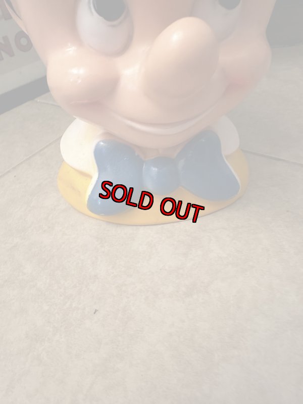 画像3: Disney Pinocchio plastic Face coin bank 1971 / ディズニーのピノキオ、プラスチック製　フェイス貯金箱 (3)