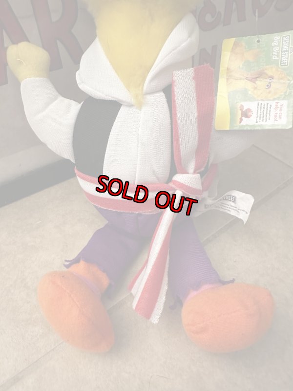 画像3: Sesame Street big bird Pilates cloth plush Doll with Tag 2007 / セサミストリート　ビッグバードの海賊服　タグ付きぬいぐるみ　 (3)