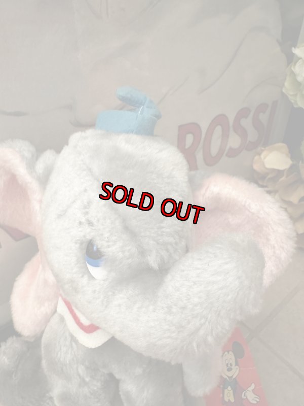 画像2: Disney Dumbo Plush Doll with tag 70‘s Korea / ディズニーのダンボ　タグ付きぬいぐるみ (2)